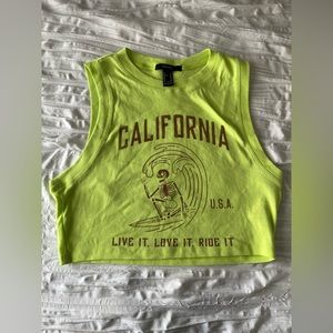 FOREVER21 California Crop Top